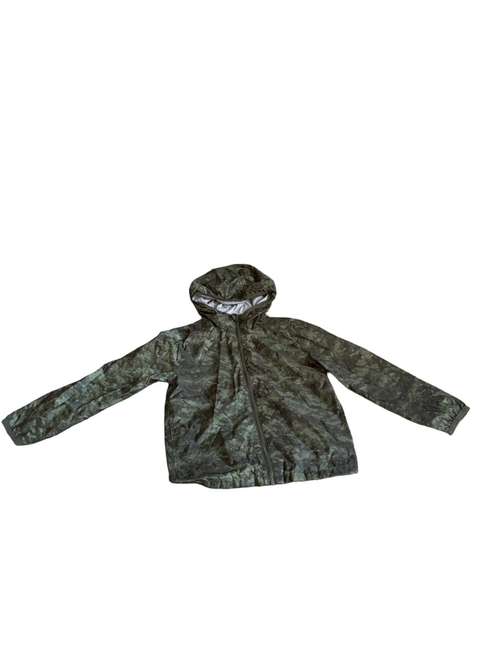 Old Navy Kids Green Camo Hooded Coat Size 8